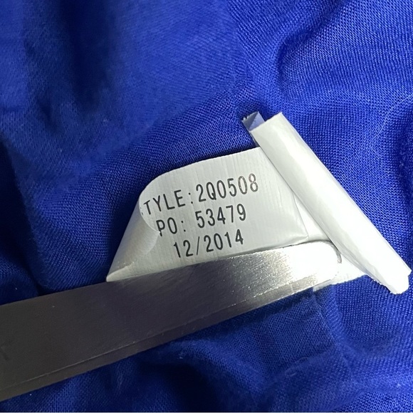 Vineyard Vines Blue 2 Starfish Embroidered Silk Blend Lined Tunic Shirt/Dress - Picture 9 of 11